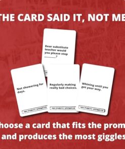 Not Parent Approved - The Hilarious Family Game Night Card Game for Kids, Teens & Tweens, The Perfect Funny Christmas & Birthday Gift for Boys & Girls
