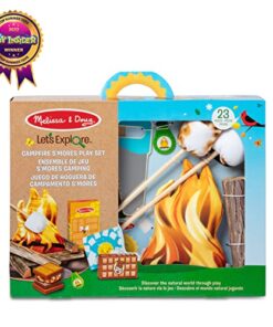 Melissa & Doug Let's Explore Campfire S’mores Set with Toy food & Kids Play Kitchen Accessories, Preschool Learning Toys for Girls & Boys 3+