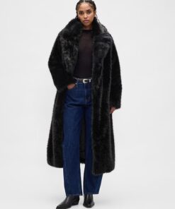 Alternative view of Gap Faux Fur Long Coat