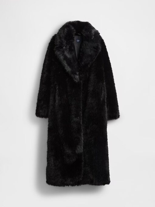 Gap Faux Fur Long Coat