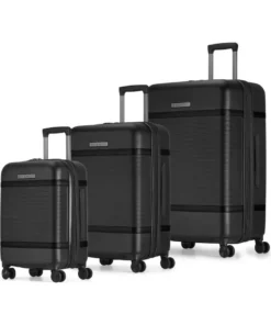 Bugatti Wellington 3 Piece Hardside Luggage Set with TSA Lock